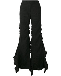 Marco De Vincenzo Frill Trim Flared Trousers
