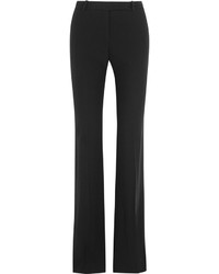 Alexander McQueen High Rise Crepe Flared Pants