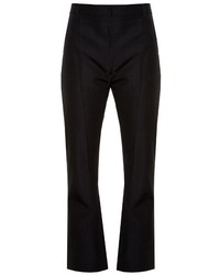 Vetements High Rise Kick Flare Cropped Twill Trousers
