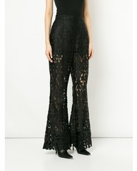 Self-Portrait High Waisted Cut Out Trousers