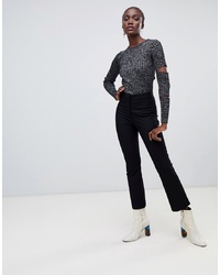 Finery Kirby Cropped Kick Flare Tailored Trousers