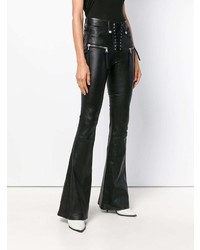 Unravel Project Lace Up Waist Flared Trousers