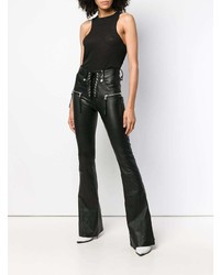 Unravel Project Lace Up Waist Flared Trousers