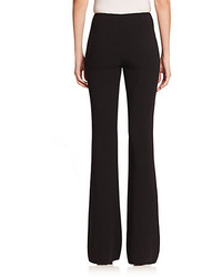 Michl Kors Collection Stretch Wool Crepe Flared Pants