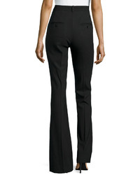 Michl Kors Collection Stretch Wool Flared Trousers Black