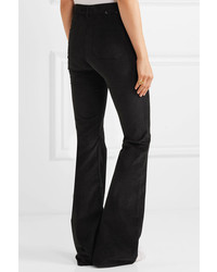 MiH Jeans Mih Jeans Marrakesh Velvet Flared Pants Black