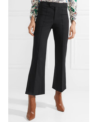 Isabel Marant Nyree Cropped Cotton Blend Flared Pants