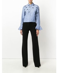Vionnet Pleated Flared Trousers