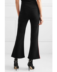Ellery Riviera Cropped Striped Cady Flared Pants