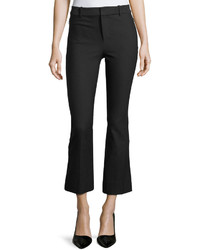 Derek Lam 10 Crosby Stretch Cotton Cropped Flare Trousers