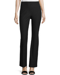 Eileen Fisher Stretch Crepe Boot Cut Pants Ash