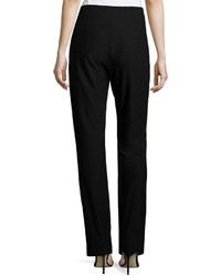 Eileen Fisher Stretch Crepe Boot Cut Pants Petite
