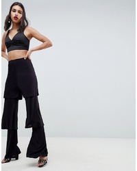 ASOS DESIGN Tiered Ruffle Trousers