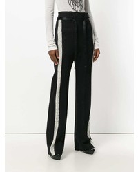 Ann Demeulemeester Victoria Flared Lace Detail Trousers