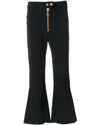 Ellery Zipped Cropped Flared Trousers