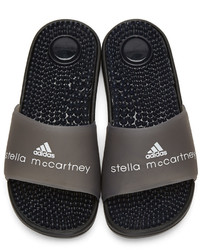adidas by Stella McCartney Black Adissage Slide Sandals