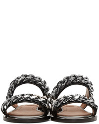 Givenchy Black Two Chains Sandals