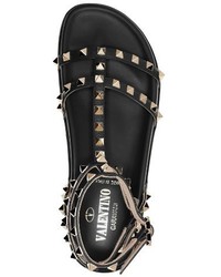 Valentino Garavani Rockstud Flatform Sandal