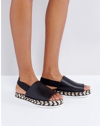 Monki Mono Espadrille Flatform Sandals