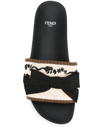 Fendi Slides With Embroideries
