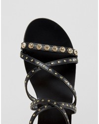 Aldo Zorba Stud Strappy Flat Sandals