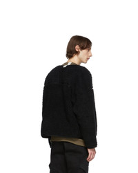 N. Hoolywood Black Fleece Jacket