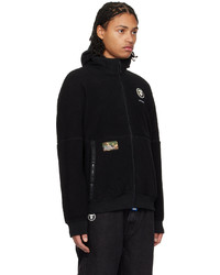 AAPE BY A BATHING APE Black Stand Collar Jacket