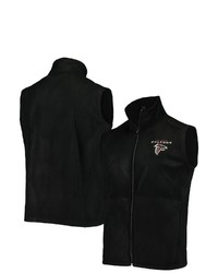 Dunbrooke Black Atlanta Falcons Houston Fleece Full Zip Vest