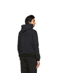 Fear of God Ermenegildo Zegna Black Cotton And Cashmere Hoodie