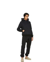 Fear of God Ermenegildo Zegna Black Cotton And Cashmere Hoodie