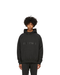 Essentials Black Fleece Hoodie