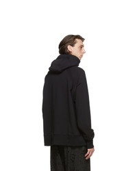 Engineered Garments Black Fleece Raglan Hoodie