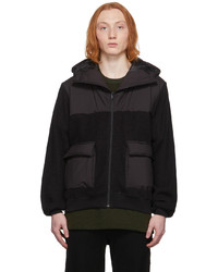 Undercover Black Hooded Fleece Jacket