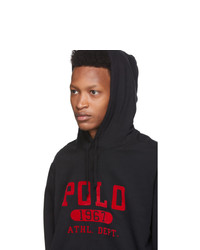 Polo Ralph Lauren Black Vintage Fleece Hoodie