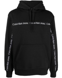 Calvin Klein Jeans Logo Tape Jersey Fleece Hoodie