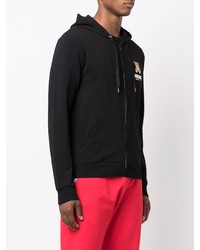 Moschino Teddy Logo Zipped Hoodie