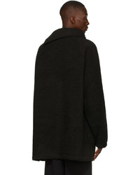 We11done Black Fleece Buttoned Neck Jacket