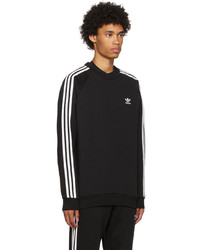 adidas Originals Black Adicolor Classics 3 Stripes Sweatshirt
