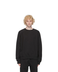 Essentials Black Fleece Crewneck Sweatshirt