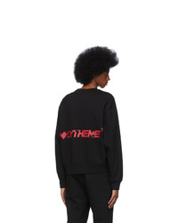 Polythene* Optics Black Fleece Sweatshirt
