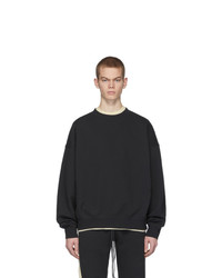 Essentials Black Fleece Sweatshirt
