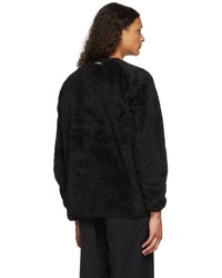 And Wander Black High Loft Fleece Pullover