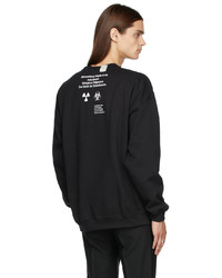 N. Hoolywood Black Under Summit Wear Fleece Sweatshirt