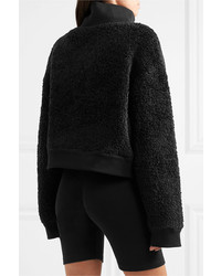 T by Alexander Wang Oversized Wool Blend Fleece Sweatshirt