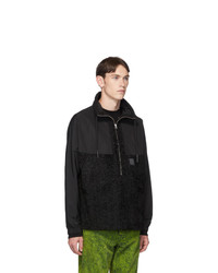 McQ Alexander McQueen Black Hyper Fleece Jacket