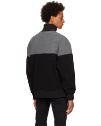 Hugo Black Stacked Sweater