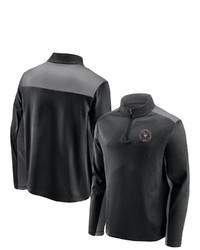 FANATICS Branded Black Inter Miami Cf Primary Logo 14 Zip Fleece Jacket At Nordstrom