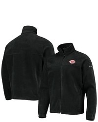 Columbia Black Cincinnati Reds Full Zip Flanker Jacket At Nordstrom