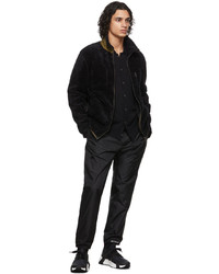 Moncler Black Recycled Fleece Zip Up Sweater