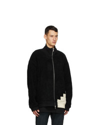 Cornerstone Black Wool Fleece Jacket